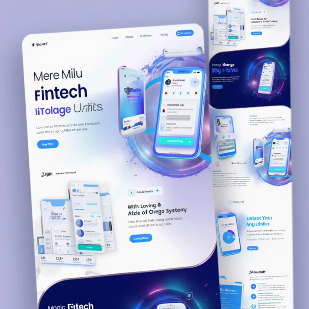 Landing page para startup fintech